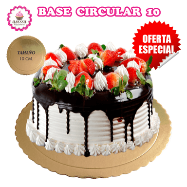 100 BASES DORADAS DE MINI TORTA PASTEL DE 10 CM. PARA REPOSTERIA