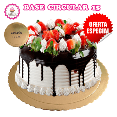 100 BASES DORADAS, PLATEADAS O BLANCAS DE TORTA PASTEL DE 15 CM. PARA REPOSTERIA