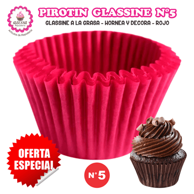 PIROTIN A LA GRASA HORNEABLE N°5 PARA REPOSTERIA 1000 UNIDADES