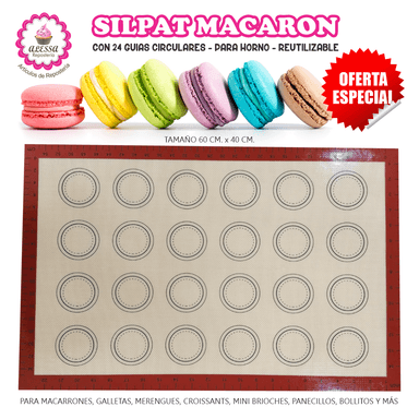SILPAT PARA MACARRONES GALLETAS 60 X 40 CM. PARA REPOSTERIA