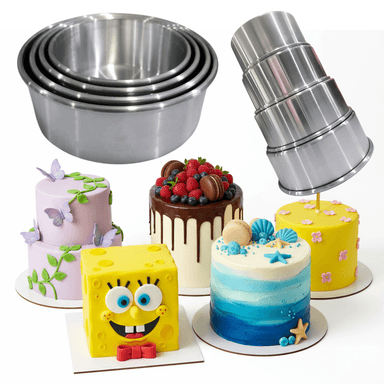SET DE 4 MOLDES REDONDO M N°16,18,20,22 PARA REPOSTERIA
