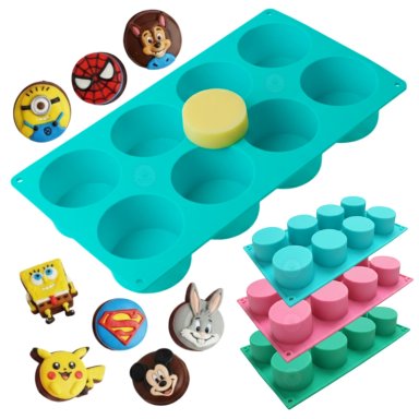 MOLDE DE SILICONA CHOCO OREO DE 8 CAVIDADES PARA REPOSTERIA