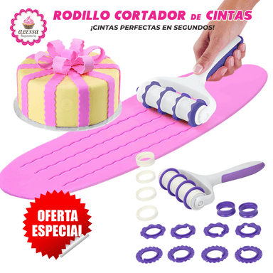RODILLO CORTADOR DE CINTAS CON RUEDAS DE CAMBIO PARA REPOSTERIA