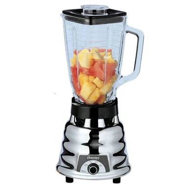 LICUADORA OSTER 1.25L CLÁSICA 2 VELOCIDADES 250-22 CROMADO - 1