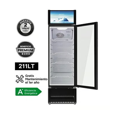 VITRINA EXHIBIDORA BORD EX211-M VERTICAL 211 LITROS - 1