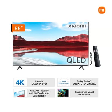 TELEVISOR XIAOMI QLED 55' UHD 4K GOOGLE TV SMART TV A PRO 2025