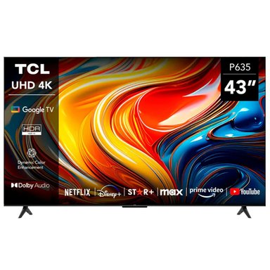 TELEVISOR TCL 43 4K HDR SMART TV GOOGLE TV 43P635