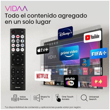 TELEVISOR HISENSE 32” HD SMART TV VIDAA 32A4K - 6