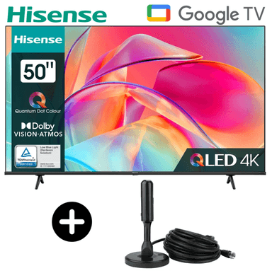 TELEVISOR HISENSE QLED 50 UHD 4K SMART TV 50Q6N + ANTENA DIGITAL - 1