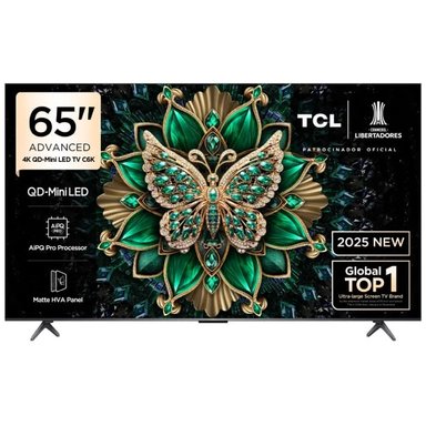 TV TCL 65' QD MINILED 4K UHD GOOGLE TV 65C6K