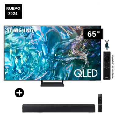 TELEVISOR SAMSUNG QLED 65 TIZEN OS SMART TV 4K 65Q65D + SOUNDBAR