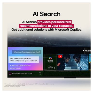 TELEVISOR LG 55' PULG ULTRA HD 4K AI THINQ 55UA7300 MODELO 2025- NEGRO - 8