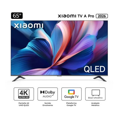 XIAOMI TELEVISOR 65' SMART TV QLED, 4K ULTRA HD, A PRO 2026