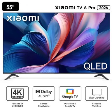XIAOMI TELEVISOR 55' SMART TV QLED, 4K ULTRA HD, A PRO 2026