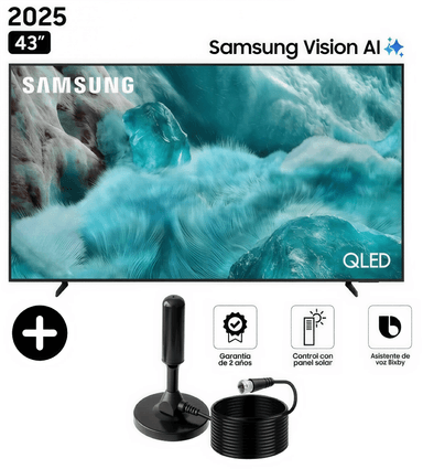TELEVISOR SMART TV SAMSUNG 43' QLED Q7F VISION AI (2025) + Antena digital