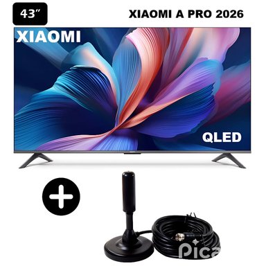 TELEVISOR XIAOMI SMART TV A PRO 43' QLED 4K ULTRA HD 2026 + ANTENA DIGITAL