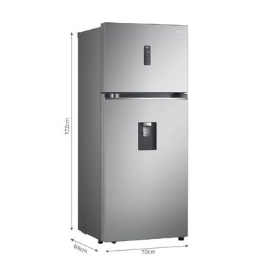 REFRIGERADORA LG 374L GT37SGP HYGIENE FRESH TOP MOUNT PLATEADA LG - 2