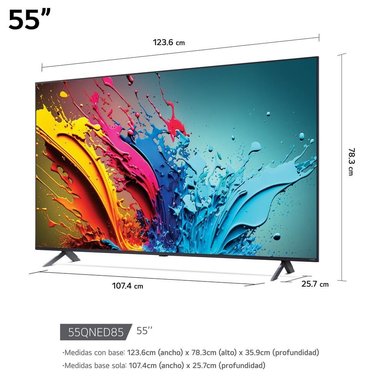 TELEVISOR LG QNED 4K 55' SMART TV CON THINQ AI 55QNED80TSA (2024) - 3