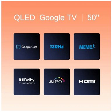 TELEVISOR BLACKLINE QLED 50” UHD 4K SMART TV BL50-T6210QD 120HZ + ANTENA DIGITAL - 3