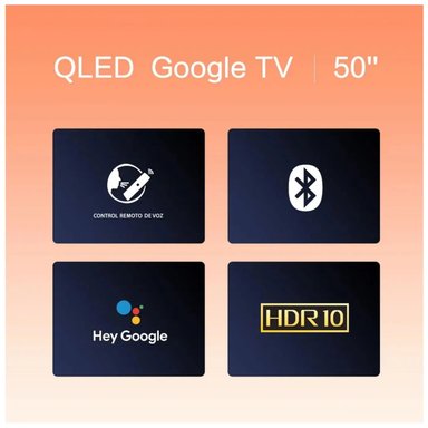 TELEVISOR BLACKLINE QLED 50” UHD 4K SMART TV BL50-T6210QD 120HZ + ANTENA DIGITAL - 4