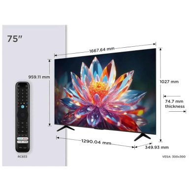 TELEVISOR TCL QLED 75' UHD 4K SMART TV 75T6C - 3