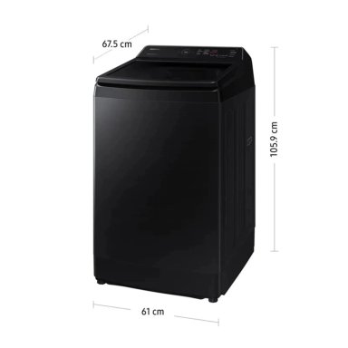 LAVADORA SAMSUNG 13 KG ECO INVERTER WA13CG5441BVPE NEGRO *+ SANDWICHERA - 2