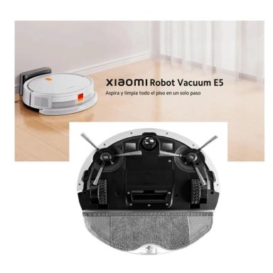 ASPIRADOR ROBOT XIAMOI VACUUM E5 SUCCIÓN 2000PA NAVEGACIÓN LDS TRAPEADOR BLANCO - 2