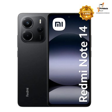 CELULAR XIAOMI REDMI NOTE 14 8GB RAM 256GB ROM COLOR NEGRO OCASO
