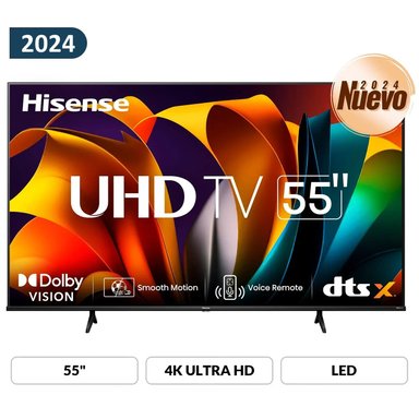 TELEVISOR HISENSE LED 55 UHD 4K SMART TV 55A6N