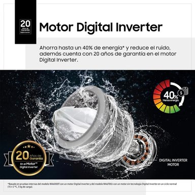LAVADORA BUBBLE SMART 20KG WA20A8377GV/PE SAMSUNG - 7