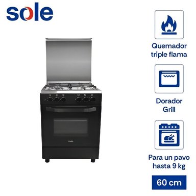 COCINA DE PIE BAHAMAS GLP 60CM 4 HORNILLAS