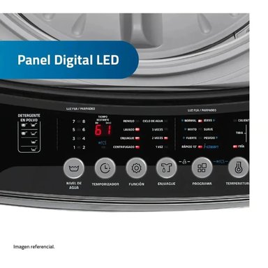 LAVADORA AUTOMÁTICA INDURAMA LRI-11DGR 11 KG GRIS OSCURO - 4