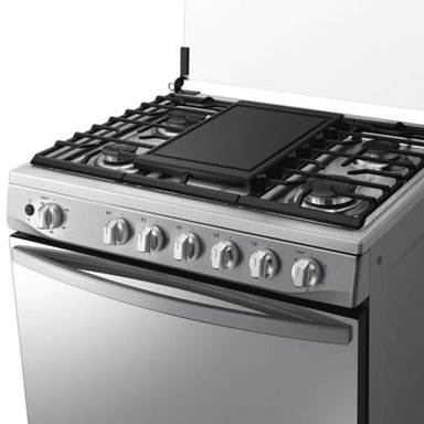 COCINA A GAS SAMSUNG NX52T7322PS GLP/GN 5 HORNILLAS MIRROR LOOK PLATA - 5