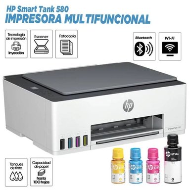 MULTIFUNCIONAL HP SMART TANK 580 COLOR WIFI BLUETOOTH SMART APP-1F3Y2A - 1