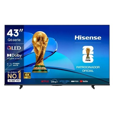 TELEVISOR HISENSE SMART TV 43 QLED UHD 4K VIDAA - 1