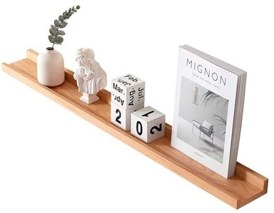 REPISA FLOTANTE CON BORDE DE MELAMINA MINIMALISTA 40 CM