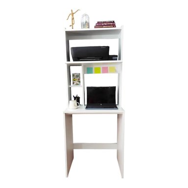 ESCRITORIO MULTIFUNCION CON REPISA PARA IMPRESORA Y BIBLIOTECA GRECIA