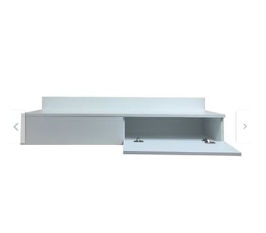 CENTRO DE TV FLOTANTE MINIMALISTA MELAMINA BLANCO 50' - 3