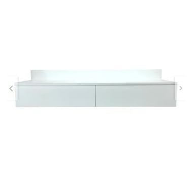 CENTRO DE TV FLOTANTE MINIMALISTA MELAMINA BLANCO 50' - 5