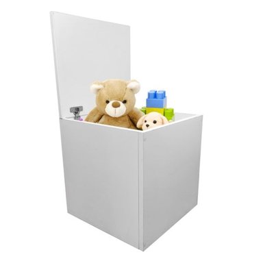 MESA BANCO CAJA DE ALMACENAMIENTO MULTIFUNCIONAL CUBY MELAMINA BLANCO