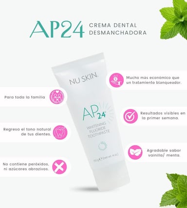 NU SKIN PASTA DENTAL AP24 BLANQUEADOR DESMANCHADOR PARA UNA SONRISA DESLUMBRANTE!!!!! - 1
