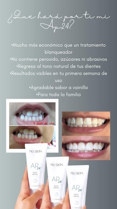 NU SKIN PASTA DENTAL AP24 BLANQUEADOR DESMANCHADOR PARA UNA SONRISA DESLUMBRANTE!!!!! - 5