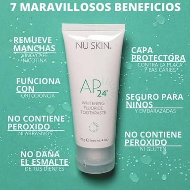 NU SKIN PASTA DENTAL AP24 BLANQUEADOR DESMANCHADOR PARA UNA SONRISA DESLUMBRANTE!!!!! - 10