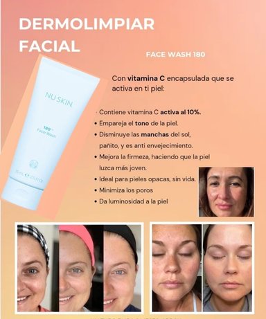 FACE WASH 180 - NU SKIN NUEVA PRESENTACION 75ML PARA UNA PIEL RADIANTE SIN MANCHAS - USA!!!! - 1