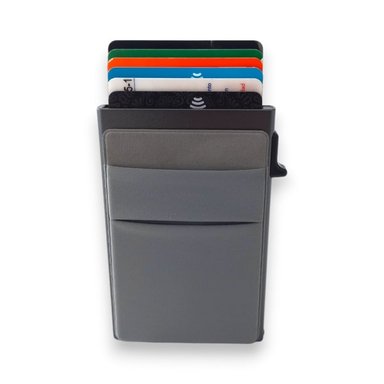 BILLETERA SLIM GRIS CARDHOLDER GREY TECNOLOGÍA RFID