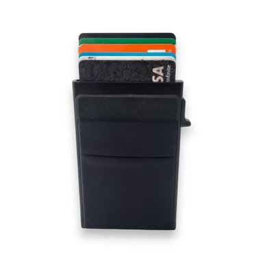 BILLETERA SLIM NEGRO CARDHOLDER BLACK TECNOLOGÍA RFID