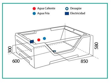 JACUZZI HIDROPLUS RECTANGULAR SELENE BLANCO MEDIDA 120 X 170 - 6