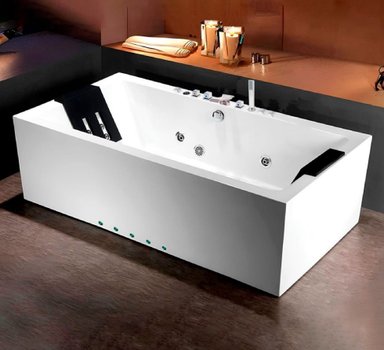 JACUZZI HIDROPLUS RECTANGULAR GRACE BLANCO MEDIDA  100X185