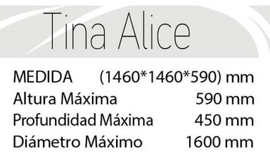 JACUZZI HIDROPLUS OVALADO ESQUINERO ALICE BLANCO MEDIDA 146 X 146 - 4