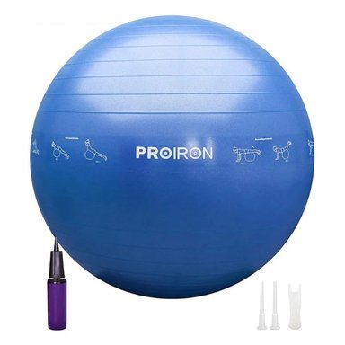 PELOTA YOGA Y PILATES PROIRON 65CM CELESTE
